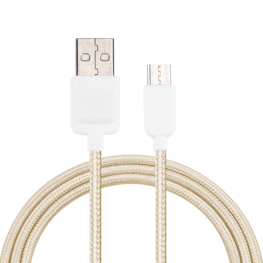 1m Type-C to USB 2.0 Nylon Woven Data Sync Charging Cable for Xiaomi Mi5 / Mi4c Meizu PRO 5 Letv ...