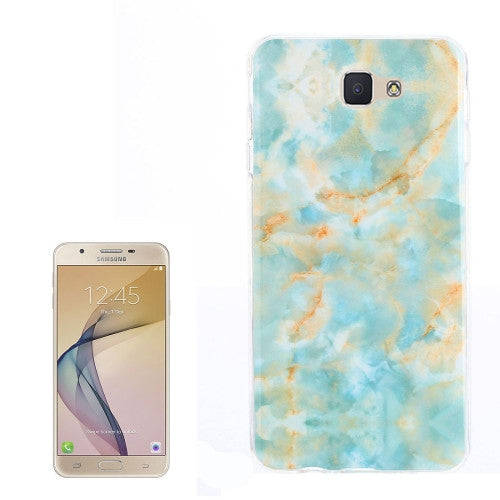 For Samsung Galaxy J5 Prime Emerald Marble Pattern TPU Back Case