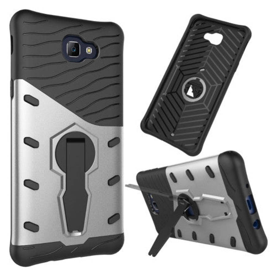 For Samsung Galaxy J5 Prime & On5(2016) / G570 Shock-Resistant 360 Degree Spin Tough Armor TPU + ...