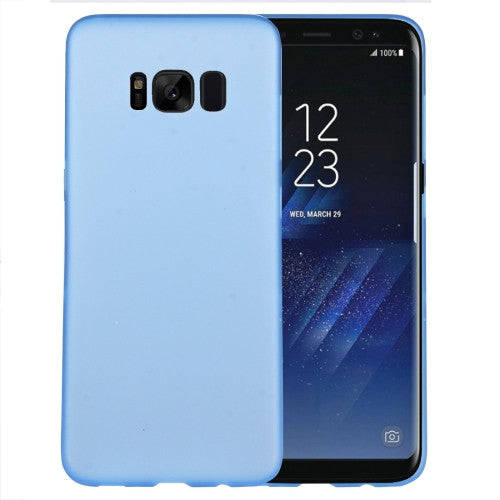 For Sumsung Galaxy S8 Ultra-thin Frosted PP Protective Back Cover Case (Blue)
