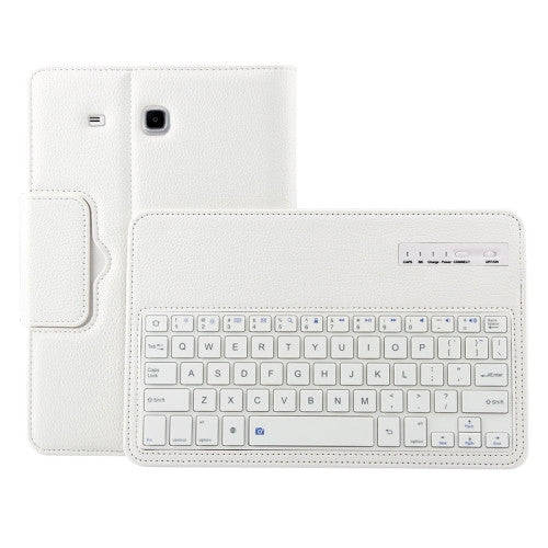 For Samsung Galaxy Tab E 9.6 / T560 2 in 1 Detachable Bluetooth Keyboard Litchi Texture Leather C...