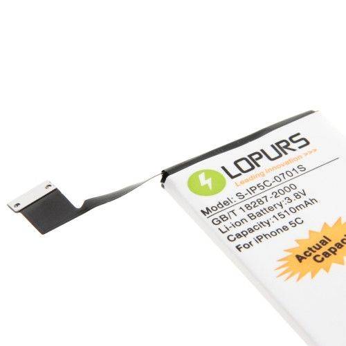 LOPURS High Capacity Replacement Li-ion Polymer Battery for iPhone 5C(White)