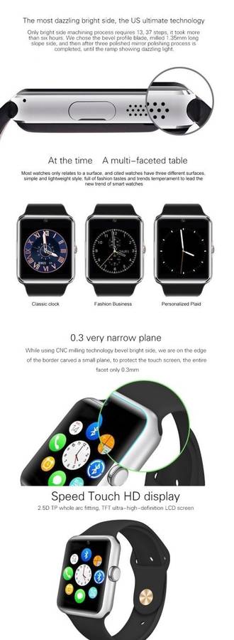 KB08 Smart Watch (Black)