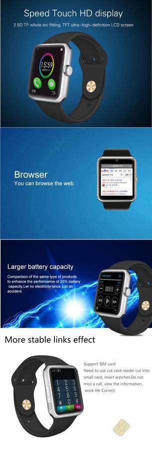 KB08 Smart Watch (Black)