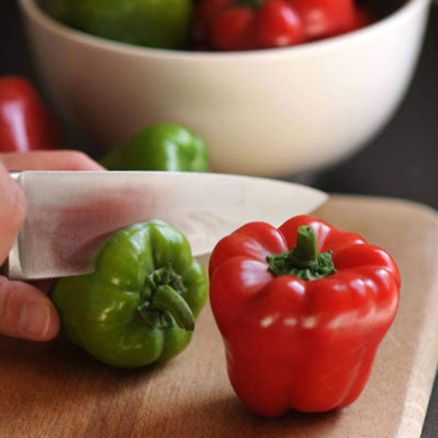 Cute Stuff Red Mini Bell Pepper - Capsicum Annuum - 5 Seeds - The Patio Vegetable Collection