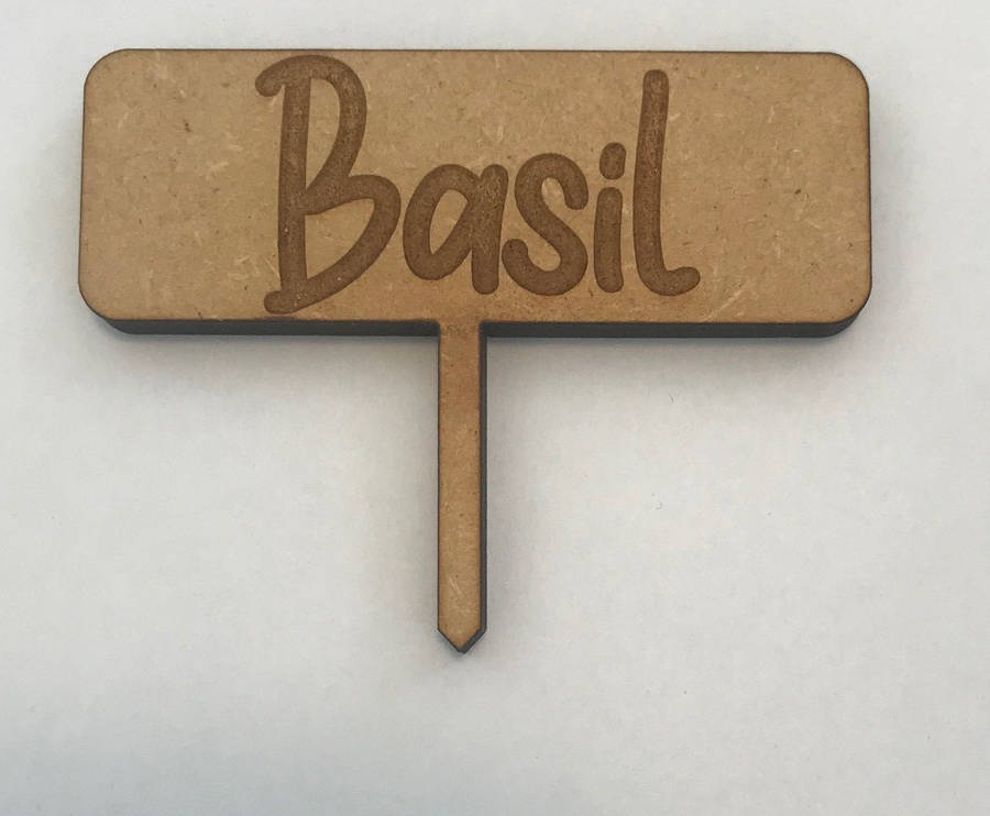 Hand Made Wooden Herb Mini Plant Markers T Shaped