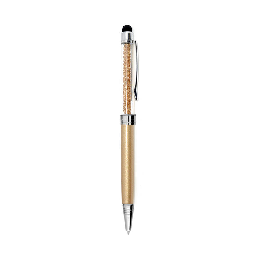 Crystal Stylus Pen - Gold - 1+
