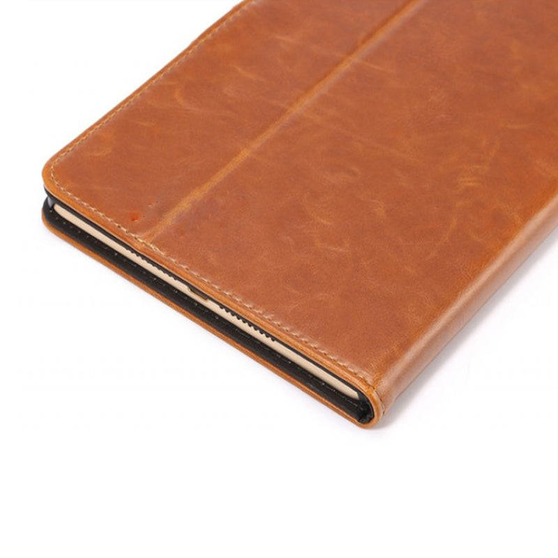 iPad 5 Leather Case - Light Brown - 1+