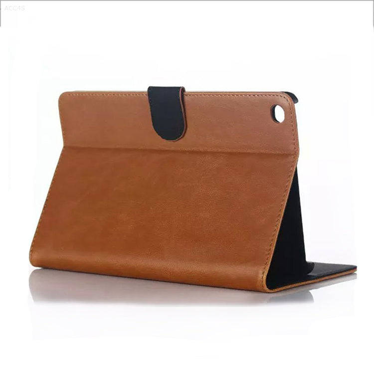 iPad 5 Leather Case - Light Brown - 1+