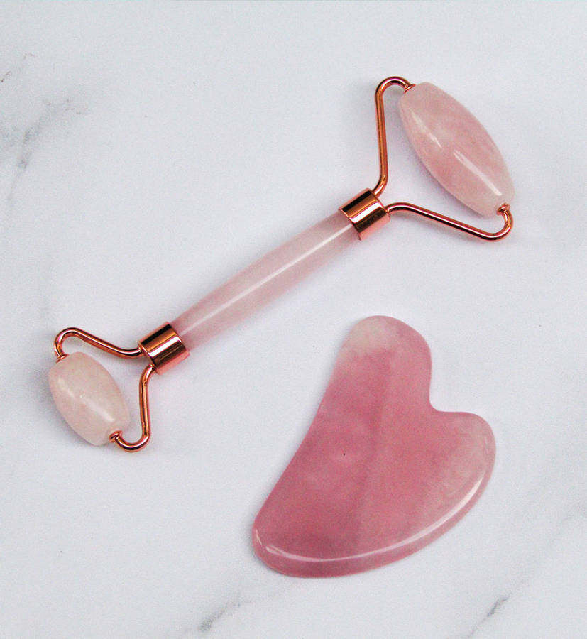 Rose Quartz Roller and Gua Sha