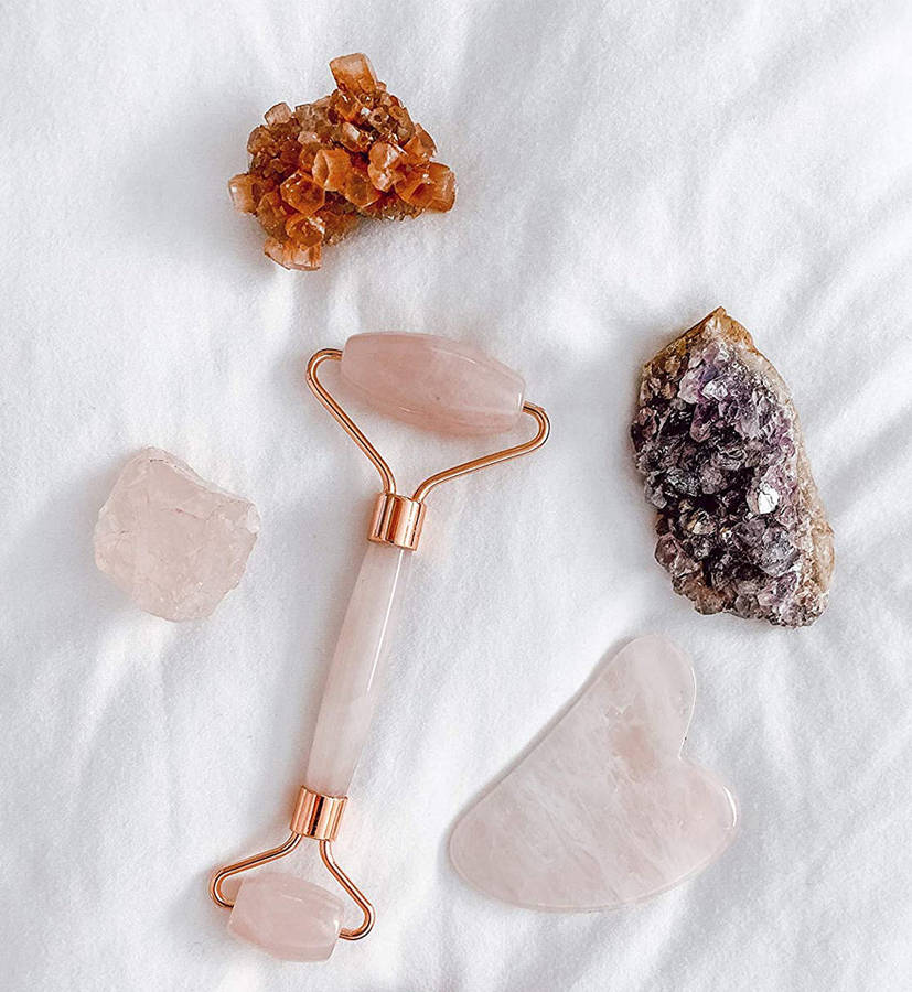 Rose Quartz Roller and Gua Sha