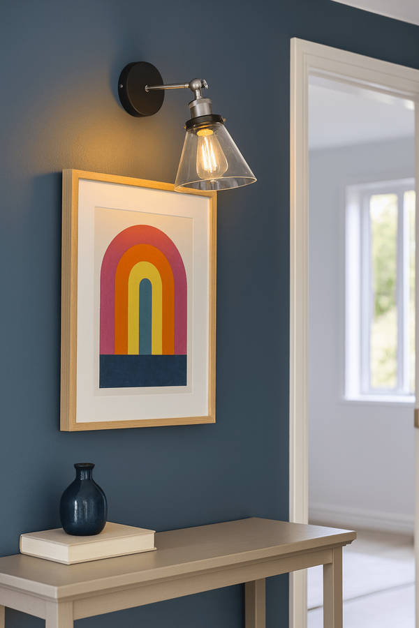 Satin Chrome Indoor Wall Light