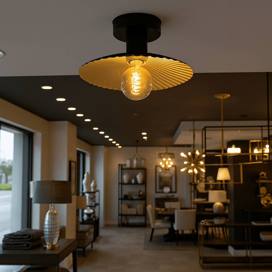 Golden Shell Ceiling Fitting