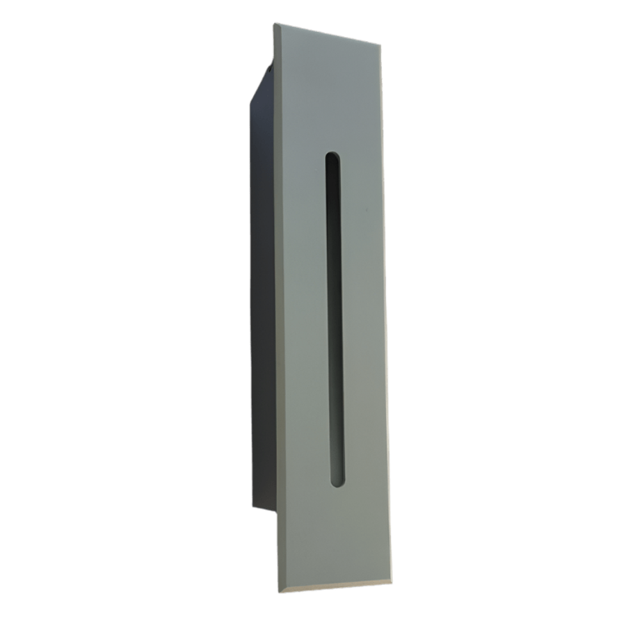 Vertical Grey LED Step Light - Recessed IP65