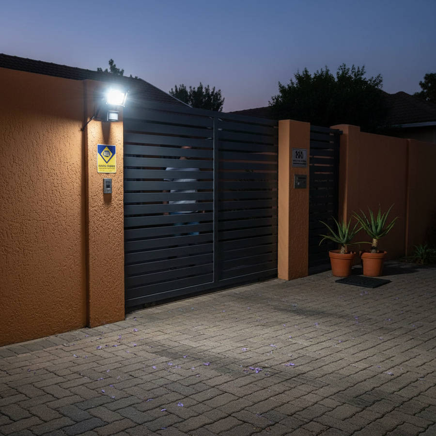Solar LED Floodlight - 10W LED, 3W Solar Panel, Motion Sensor