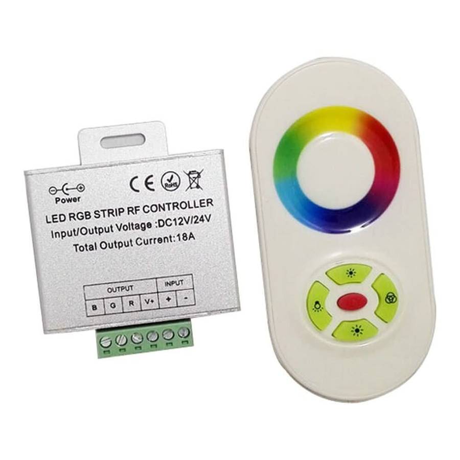 LED Strip Light - RGB Controller with Touch Wheel Remote