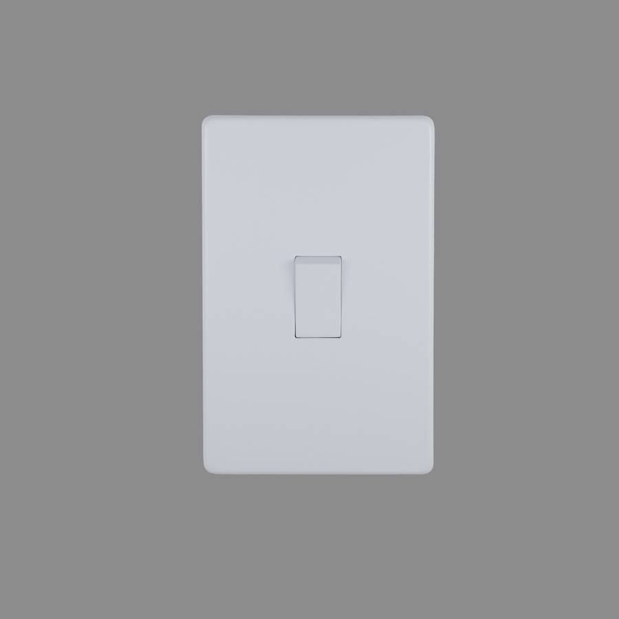 White Single Lever, 2 Way Switch