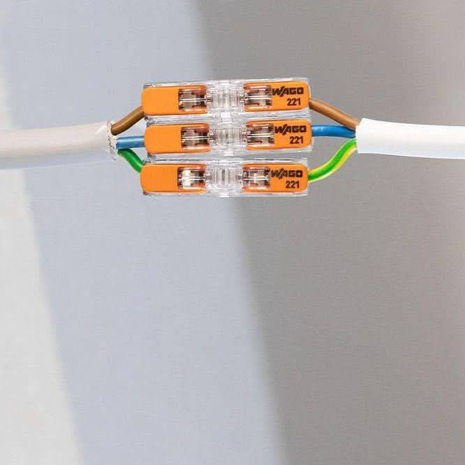 Wago 3 Way Splicing Connector - 12 Pack