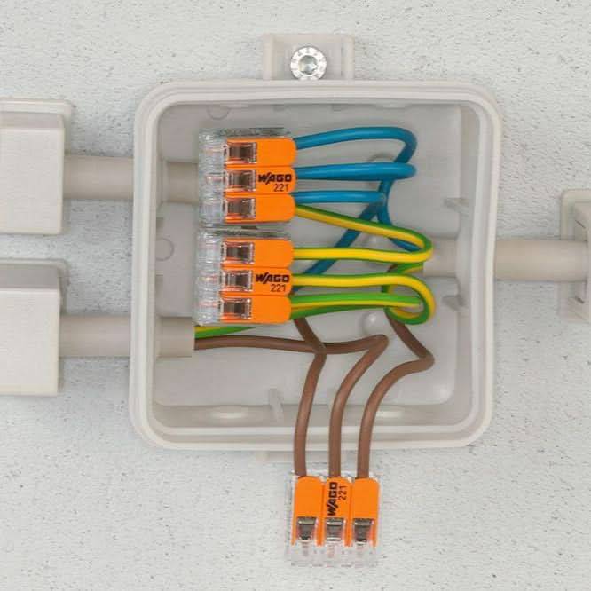 Wago 3 Way Splicing Connector - 12 Pack