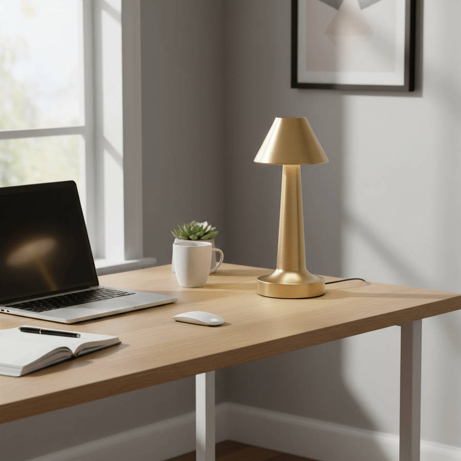Molly Rechargeable Desk Lamp - Gold