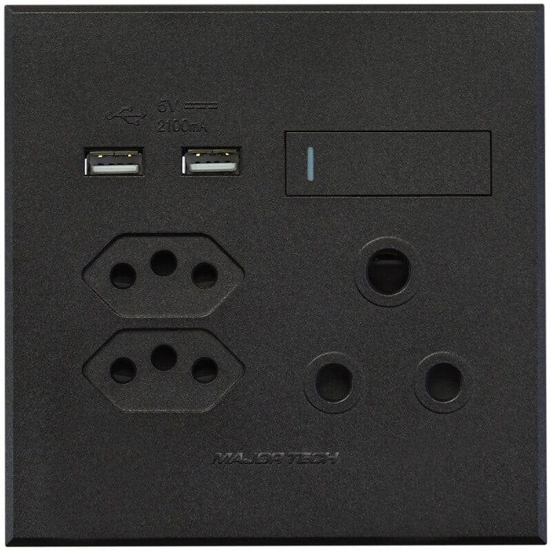 Veti 3 - 4 x 4 USB, Double V-Slim, Single RSA Sockets