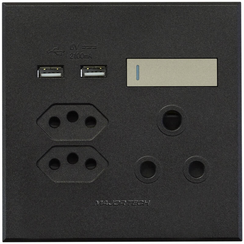 Veti 3 - 4 x 4 USB, Double V-Slim, Single RSA Sockets