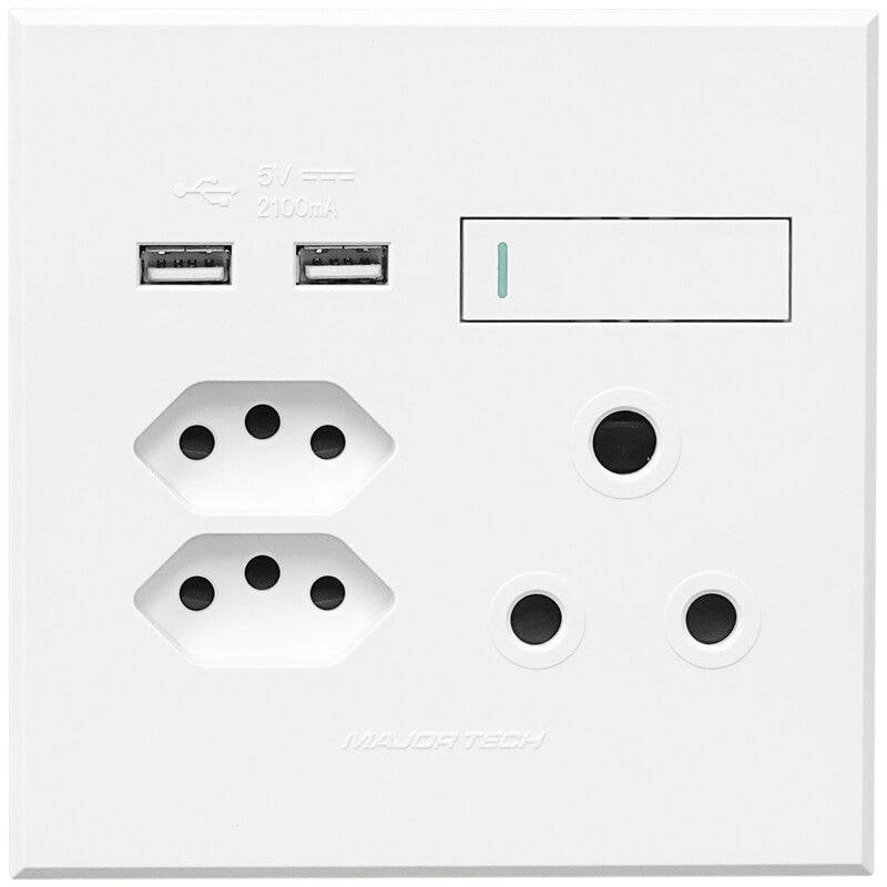 Veti 3 - 4 x 4 USB, Double V-Slim, Single RSA Sockets