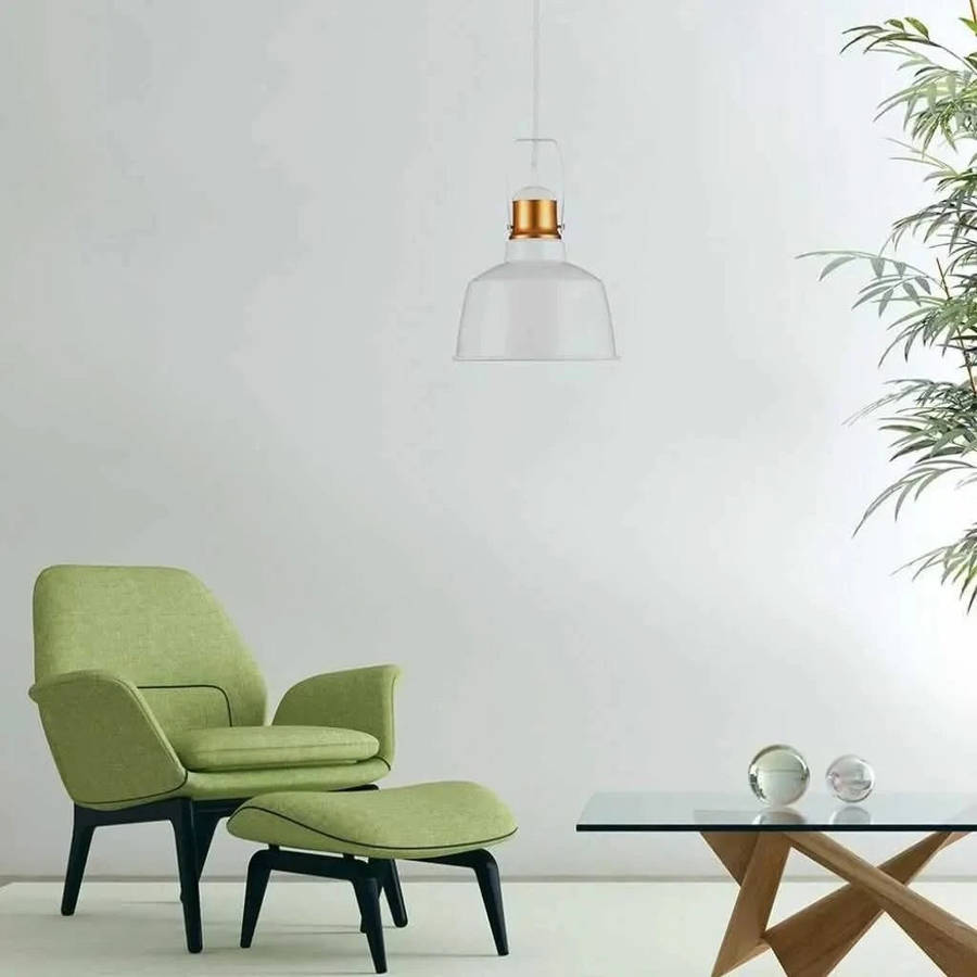 White & Gold Nautical Pendant Light