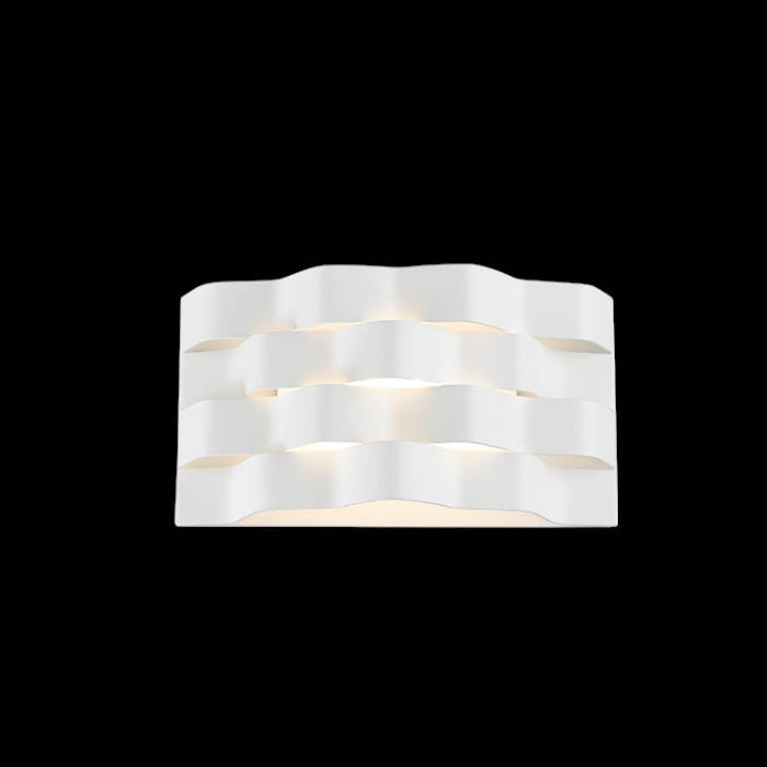 White LED Ripple Indoor Wall Light - Warm White
