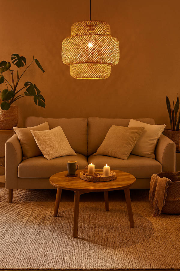Bamboo Rattan Pendant