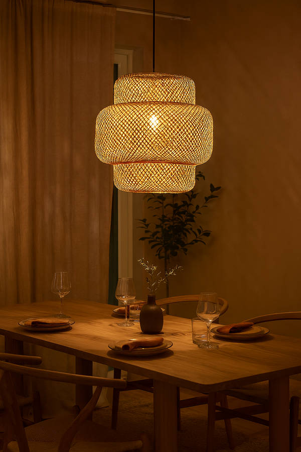 Bamboo Rattan Pendant