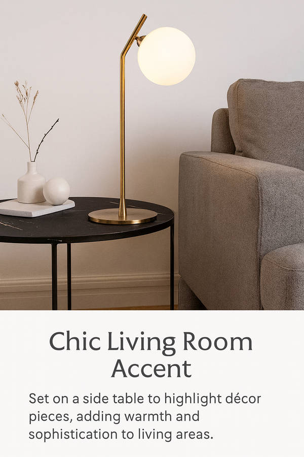 G9 Glass & Gold Table Lamp