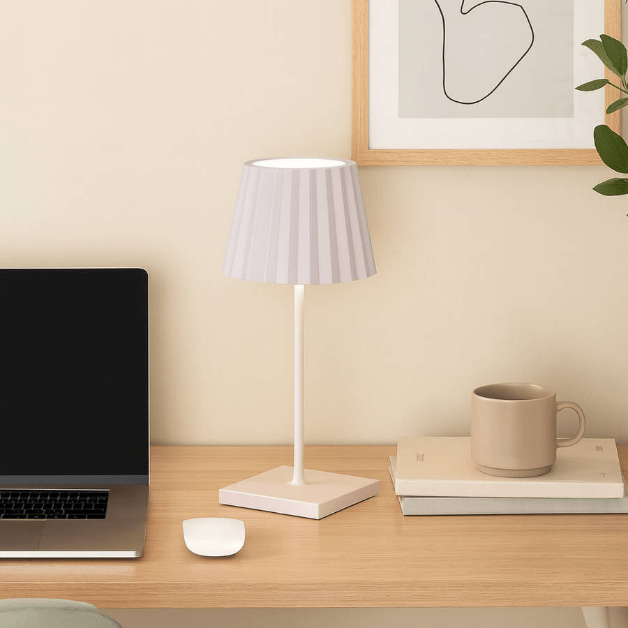 Pliss Pink LED Table Lamp Dimmable Rechargeable