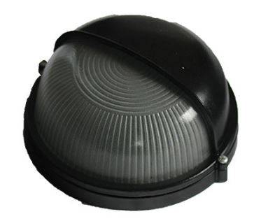 Black LED Bulkhead Light - IP54 Eyelid