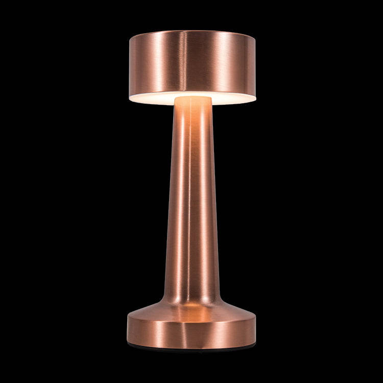 Copper LED Table Lamp - Dimmable & Rechargeable