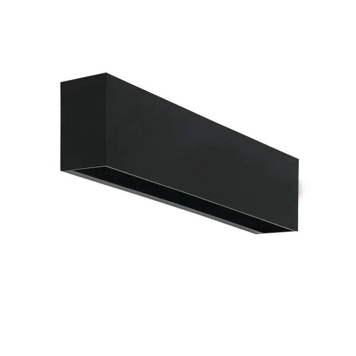 Capri Matt Black LED Wall Light - IP65 4000K