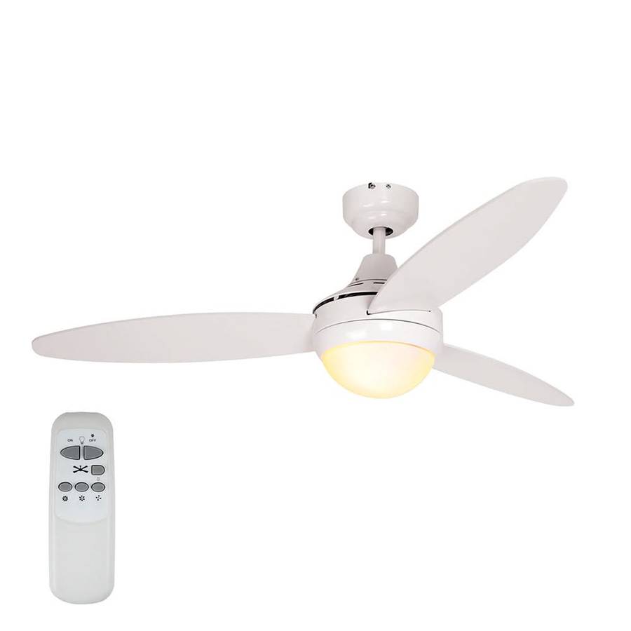 Swirl 3 Blade White Ceiling Fan