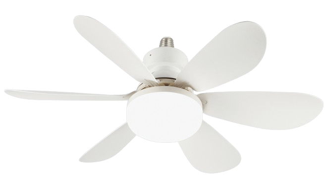 Mini E27 Ceiling Fan with Light and Remote Control
