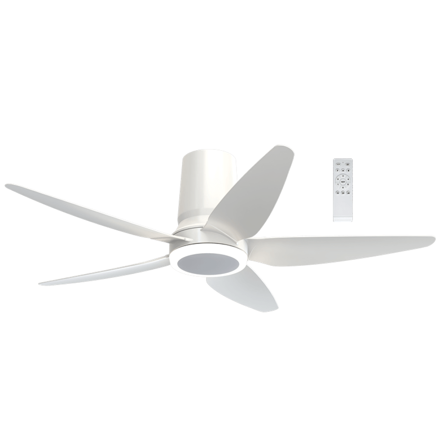 48" White Ceiling Fan with 24W CCT LED Light