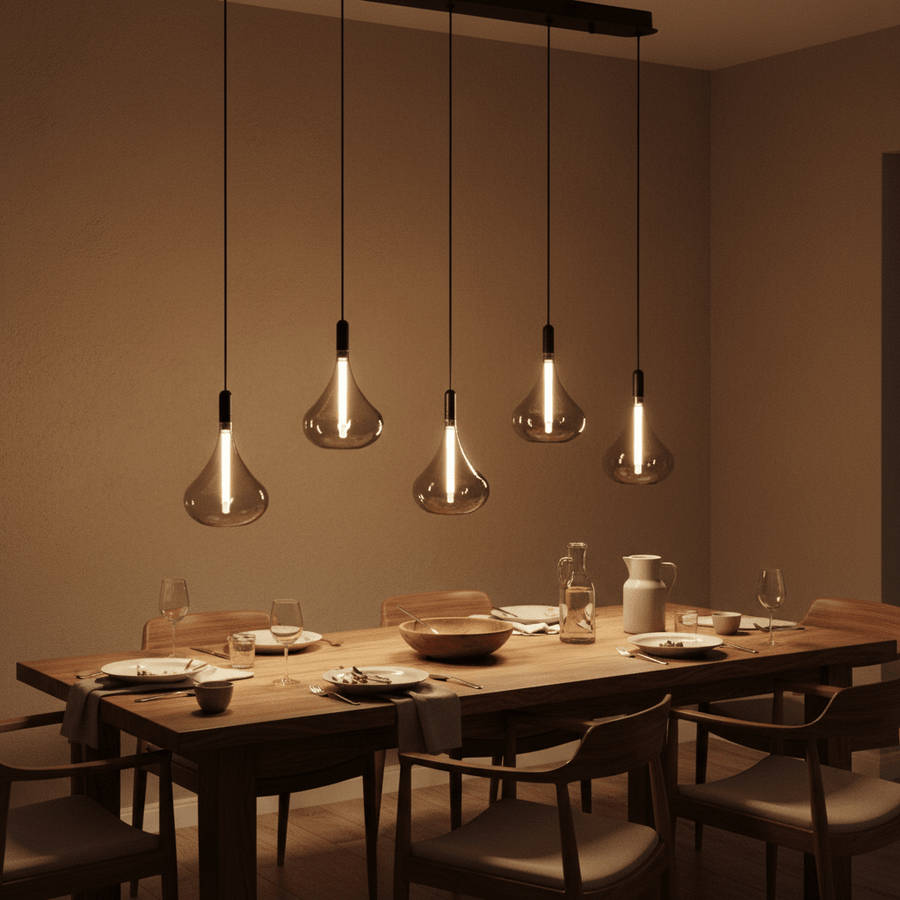 Cape Grape Smoke Glass LED Pendant Light