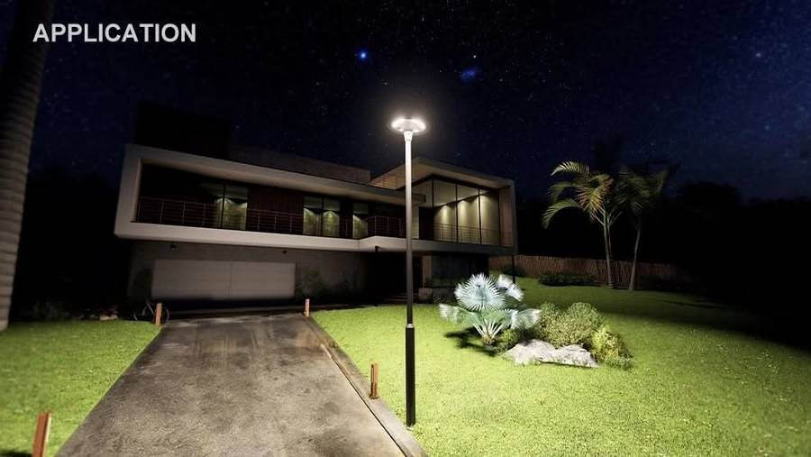 Oasis RGBW Solar Post Top Light
