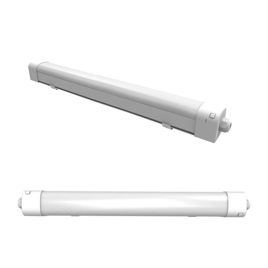 34W/30W/25W/17W 4ft Kuda MAX Wattage Selectable Linkable Tri-proof IP65 Linear Light with Emergen...