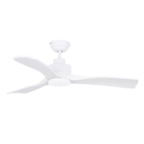 Rift Matt White LED Ceiling Fan - Dimmable