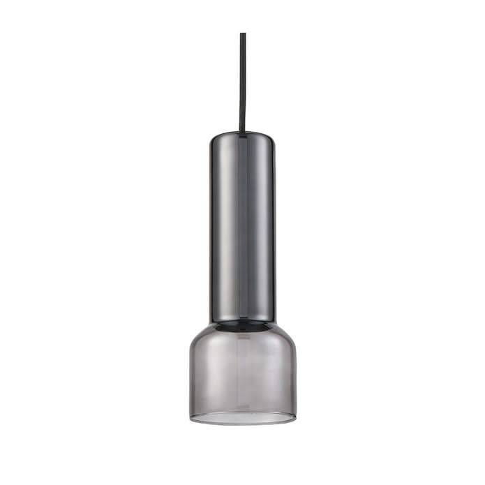 Torch Black Smoke Glass Pendant (Spazio)