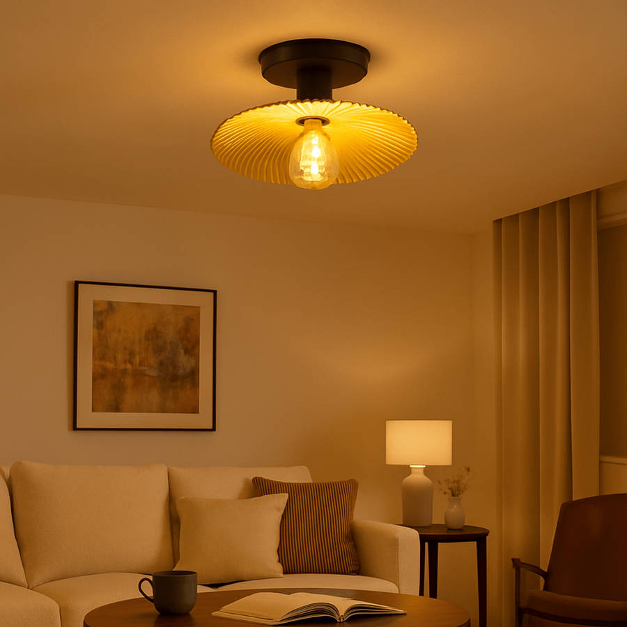 Golden Shell Ceiling Fitting