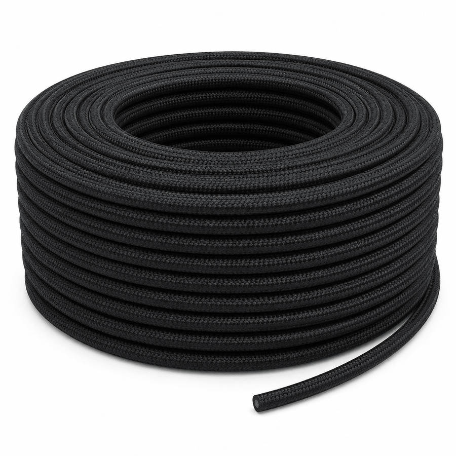 2 Core Fabric Cable (10m) - Black