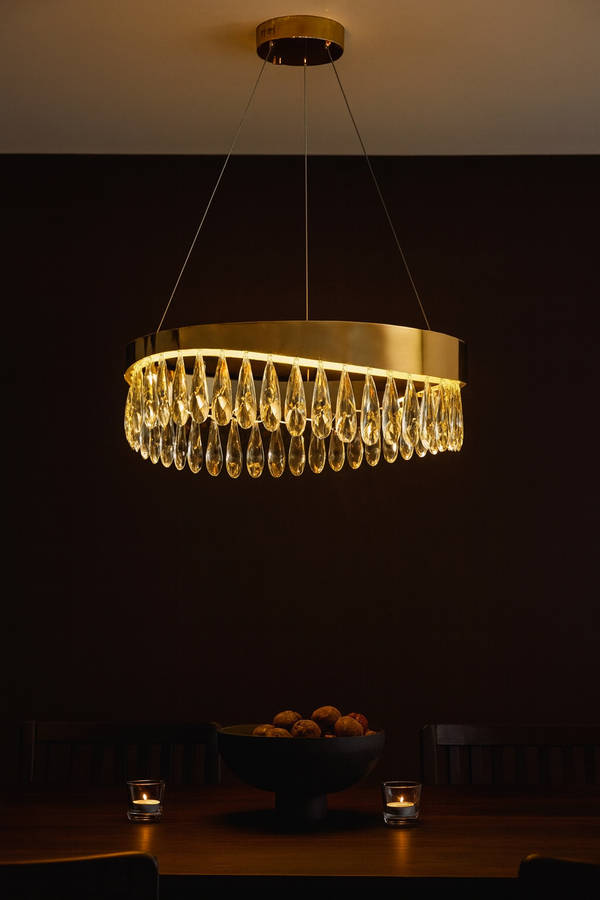 Imperial Round Crystal LED Chandelier