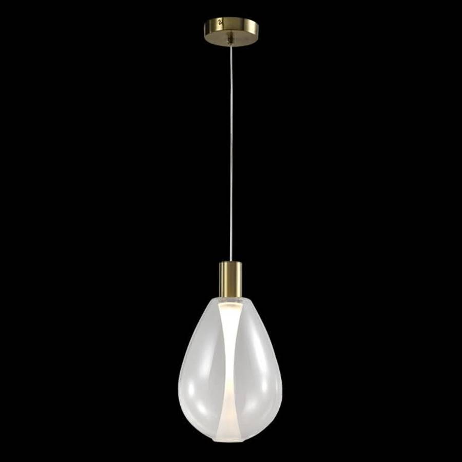 Clear Glass LED Pendant Light - Warm White Minimalist