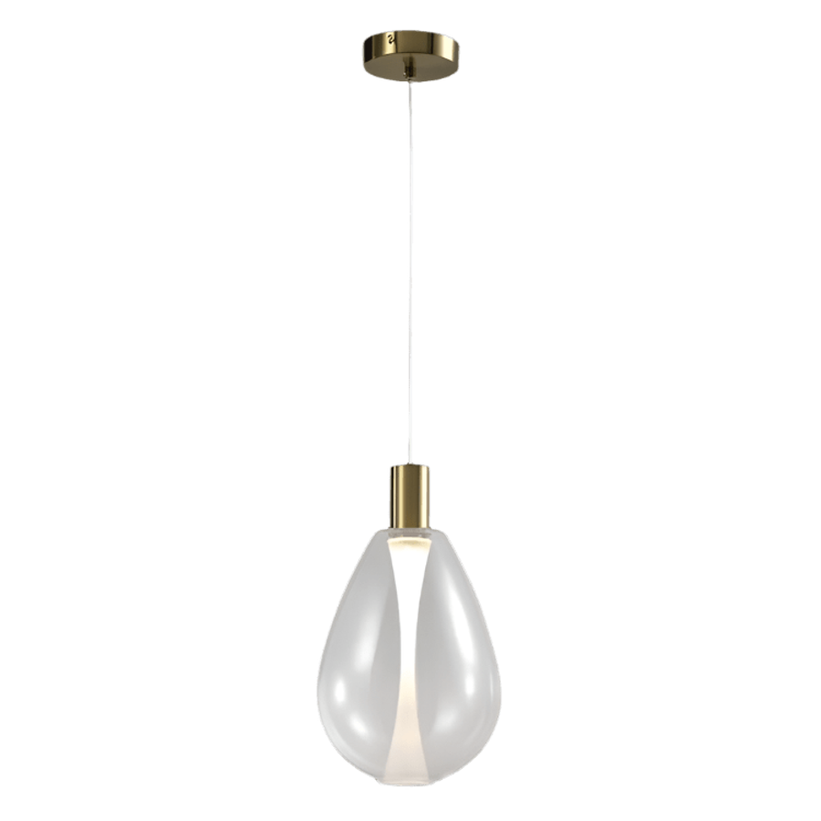 Clear Glass LED Pendant Light - Warm White Minimalist