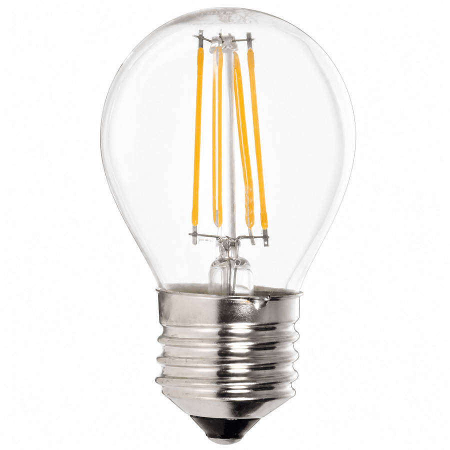 4.5W Clear Golf Ball Filament LED Bulb, E27, 2700K Warm White, Dimmable